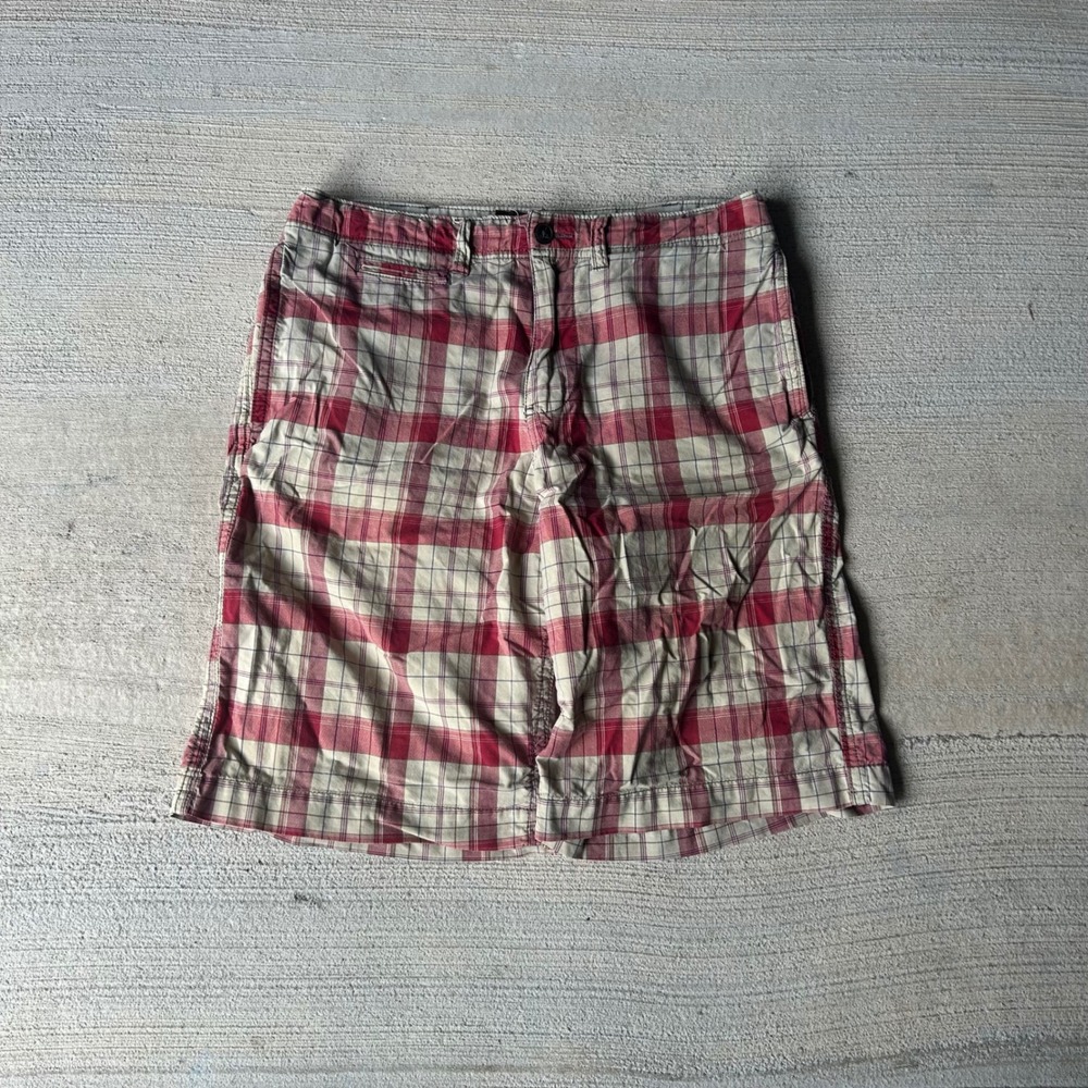 Vintage 2000s American Rag Mens baggy Plaid shorts